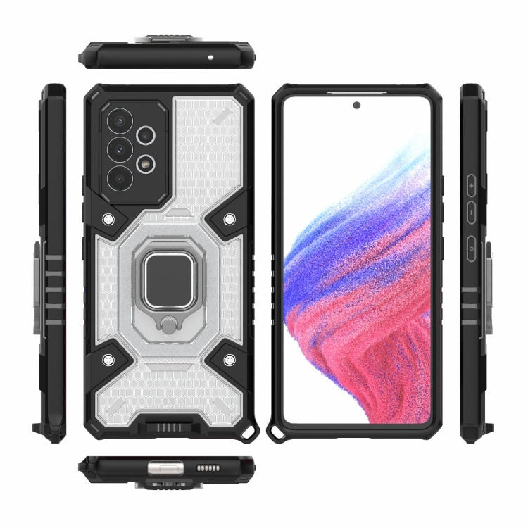 For Samsung Galaxy A53 5G Space PC+TPU Ring Holder Protective Phone Case