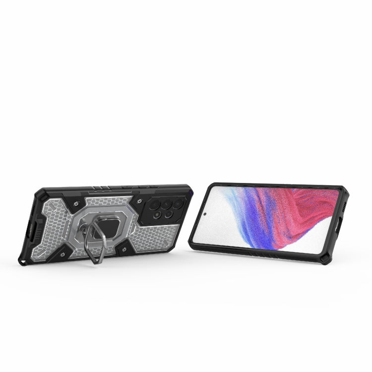For Samsung Galaxy A53 5G Space PC+TPU Ring Holder Protective Phone Case