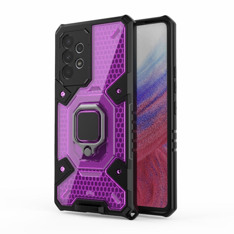 For Samsung Galaxy A53 5G Space PC+TPU Ring Holder Protective Phone Case