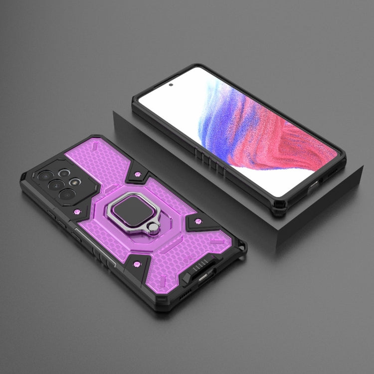 For Samsung Galaxy A53 5G Space PC+TPU Ring Holder Protective Phone Case