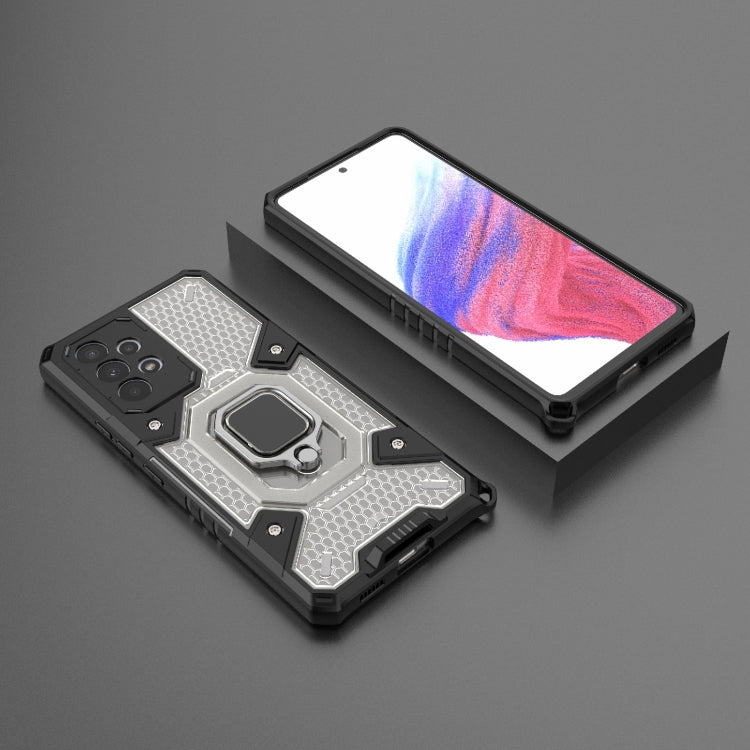 For Samsung Galaxy A53 5G Space PC+TPU Ring Holder Protective Phone Case