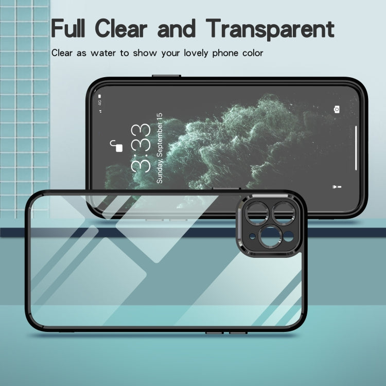For iPhone 14 Pro Max Cool Armor Transparent Phone Case