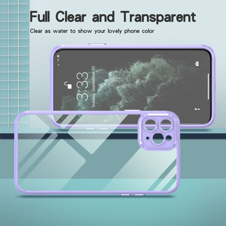 For iPhone 14 Pro Max Cool Armor Transparent Phone Case