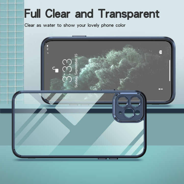 For iPhone 14 Pro Cool Armor Transparent Phone Case