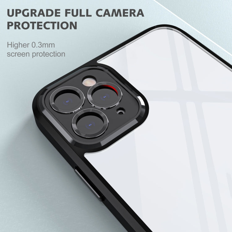 For iPhone 14 Pro Cool Armor Transparent Phone Case
