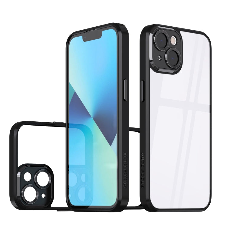 For iPhone 14 Cool Armor Transparent Phone Case
