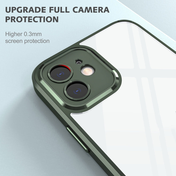 For iPhone 12 Cool Armor Transparent Phone Case
