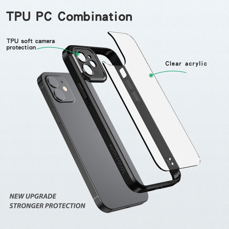 For iPhone 12 Cool Armor Transparent Phone Case
