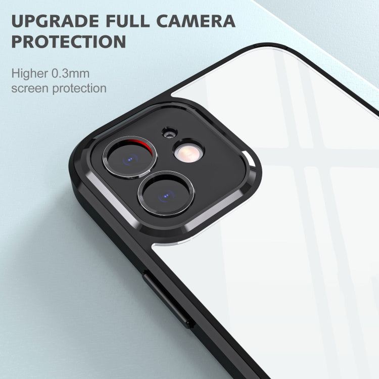 For iPhone 12 Cool Armor Transparent Phone Case