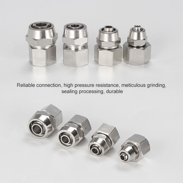 PCF10-01 LAIZE 10pcs Copper Pneumatic Quick Fitting Connector