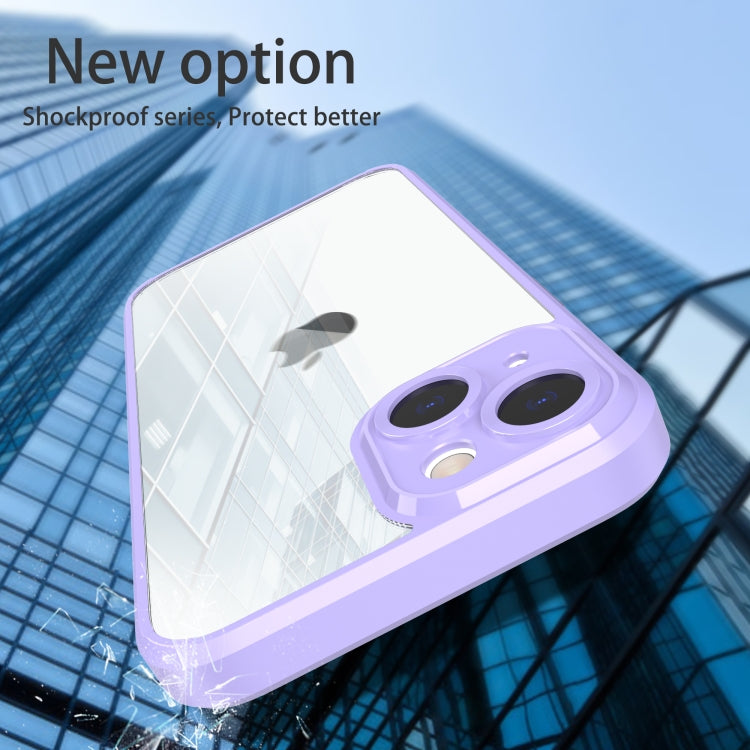 For iPhone 13 Cool Armor Ring Holder Transparent Phone Case
