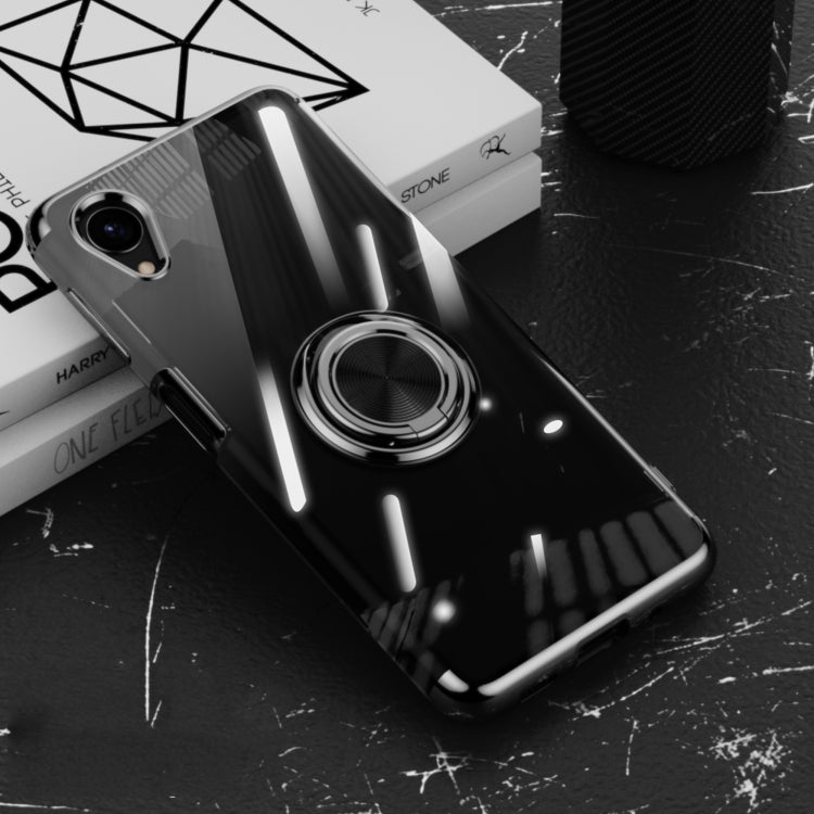 For Samsung Galaxy A23E Japan Edition Transparent Electroplate Shock-proof Phone Case with Ring Holder