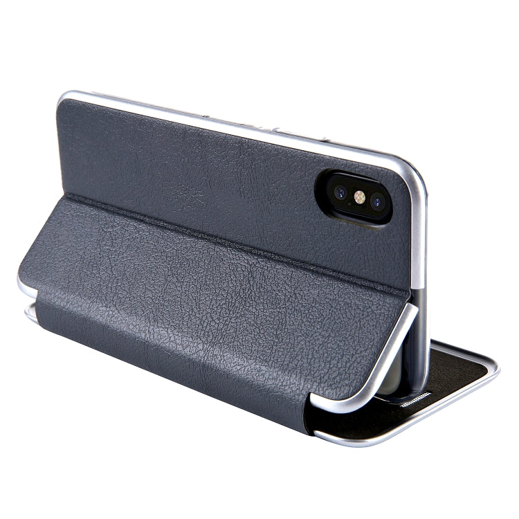 For iPhone  XS / X CMai2 Linglong Series PC+PU Horizontal Flip Leather Case with Holder & Card Slot