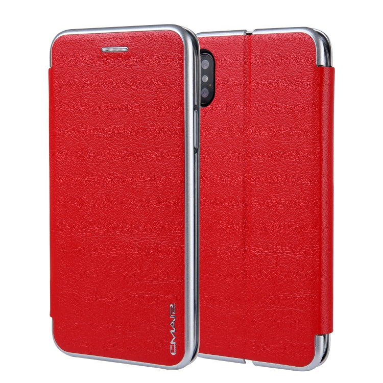 For iPhone  XS / X CMai2 Linglong Series PC+PU Horizontal Flip Leather Case with Holder & Card Slot