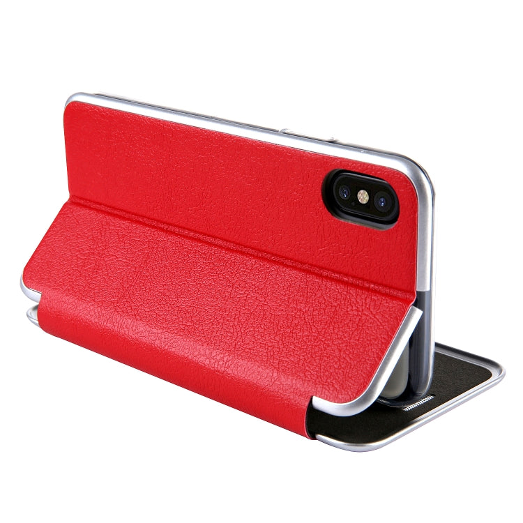 For iPhone  XS / X CMai2 Linglong Series PC+PU Horizontal Flip Leather Case with Holder & Card Slot