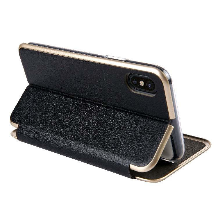 For iPhone  XS / X CMai2 Linglong Series PC+PU Horizontal Flip Leather Case with Holder & Card Slot
