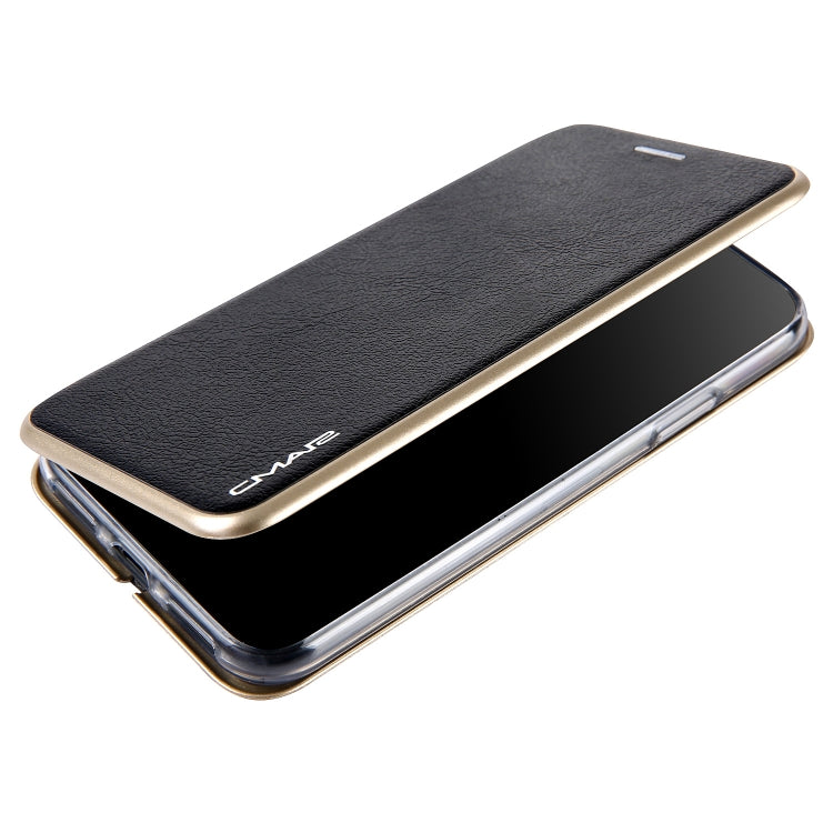 For iPhone  XS / X CMai2 Linglong Series PC+PU Horizontal Flip Leather Case with Holder & Card Slot