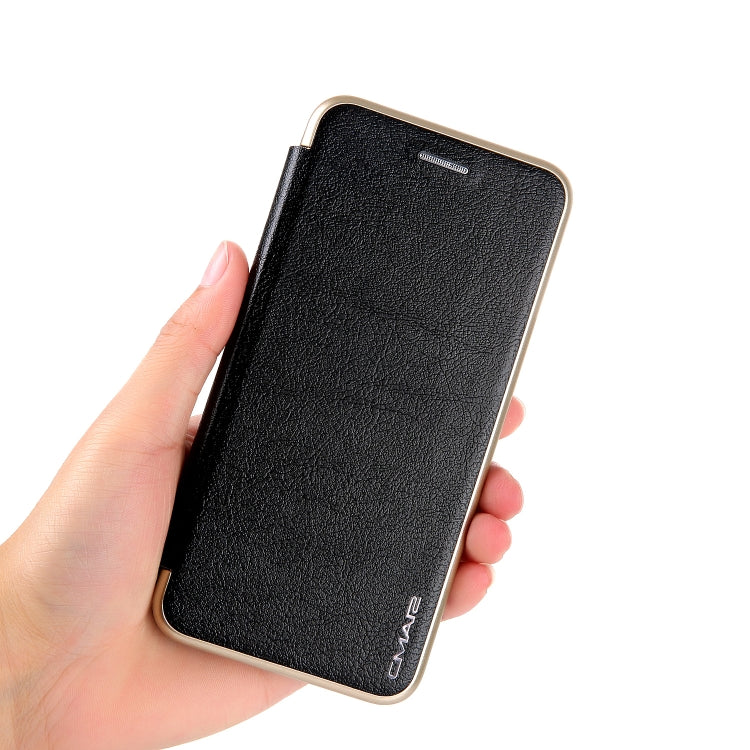 For iPhone  XS / X CMai2 Linglong Series PC+PU Horizontal Flip Leather Case with Holder & Card Slot