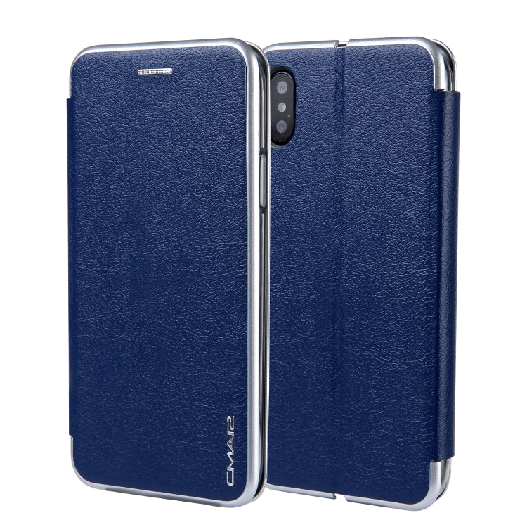 For iPhone XS Max CMai2 Linglong Series PC+PU Horizontal Flip Leather Case with Holder & Card Slot
