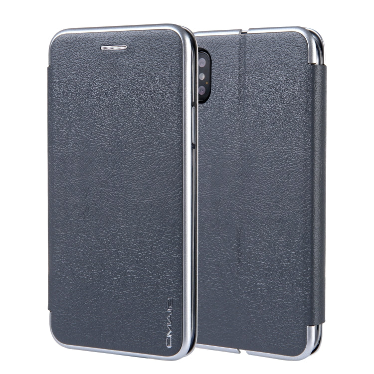 For iPhone XS Max CMai2 Linglong Series PC+PU Horizontal Flip Leather Case with Holder & Card Slot