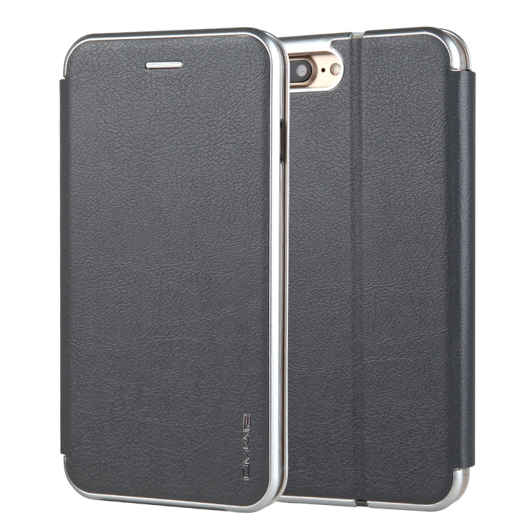 For iPhone 8 Plus & 7 Plus CMai2 Linglong Series PC+PU Horizontal Flip Leather Case with Holder & Card Slot