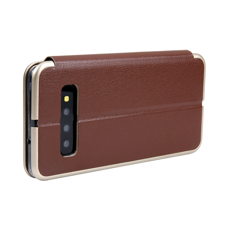 For Galaxy S10 CMai2 Linglong Series PC+PU Horizontal Flip Leather Case with Holder & Card Slot