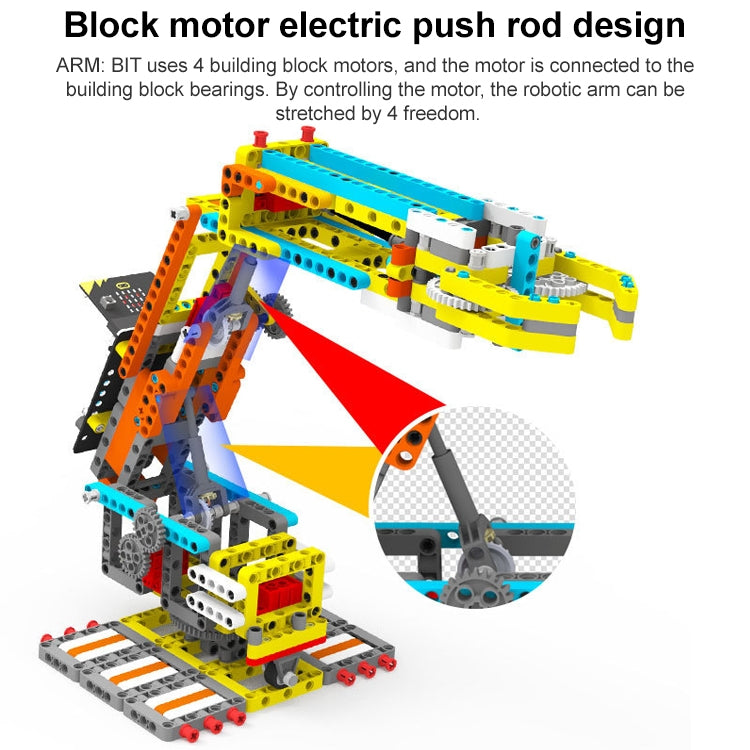 Yahboom Programmable Arm Building Block Pack+Super:bit