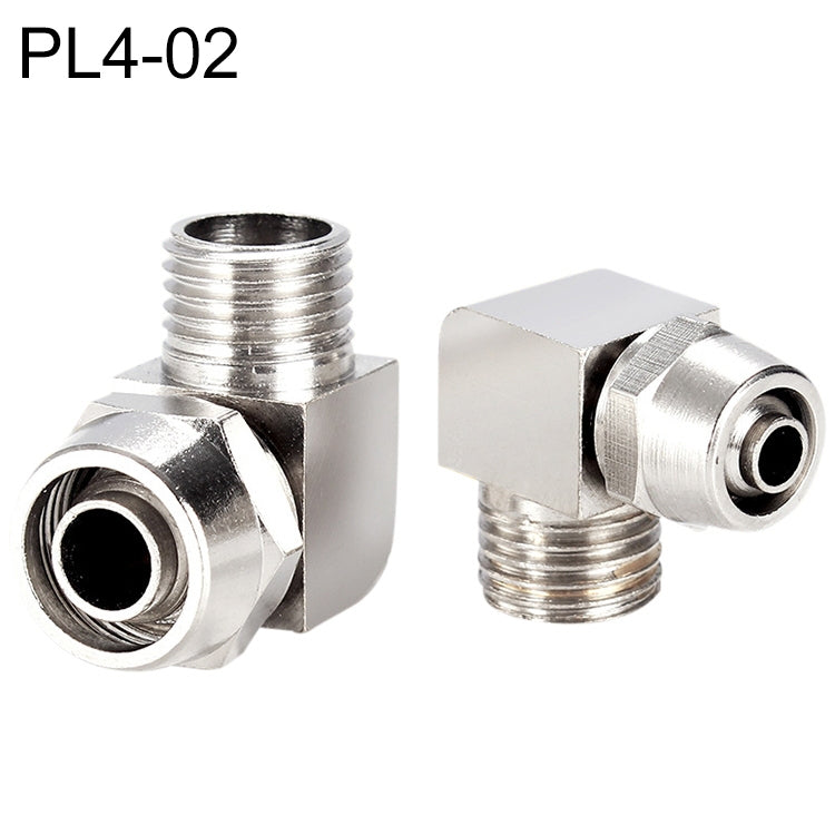 PL4-02 LAIZE 10pcs Nickel Plated Copper Trachea Quick Fitting Lock Female Connector
