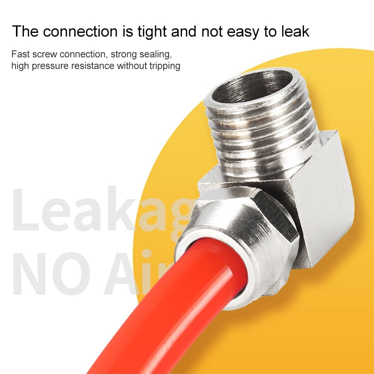 PL8-02 LAIZE 10pcs Nickel Plated Copper Trachea Quick Fitting Lock Female Connector