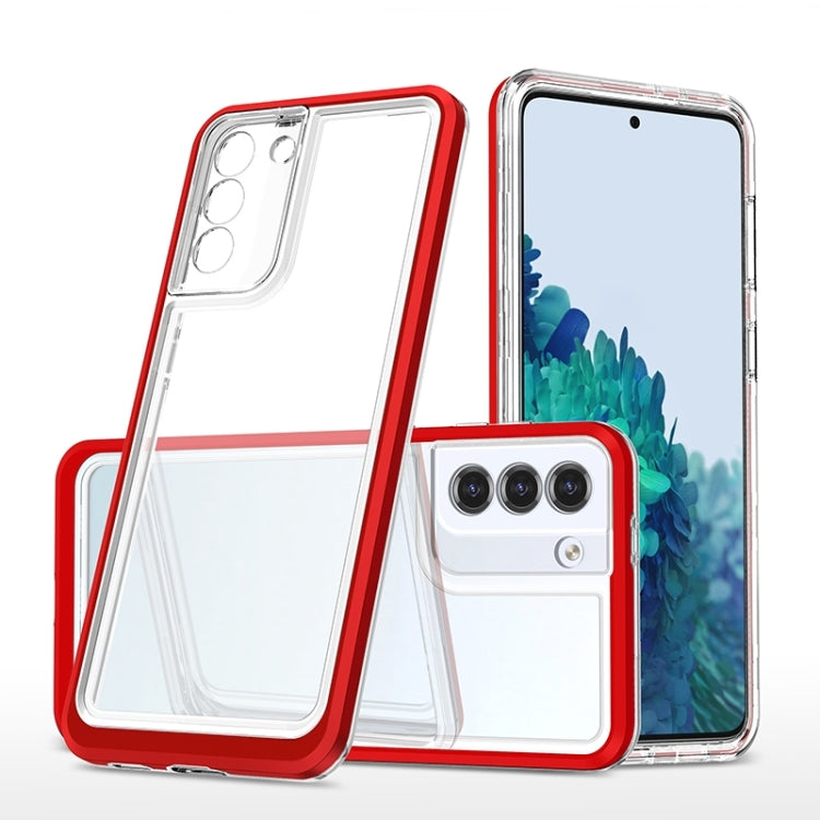 For Samsung Galaxy S23 5G Bright Series Clear Acrylic + PC + TPU Phone Case