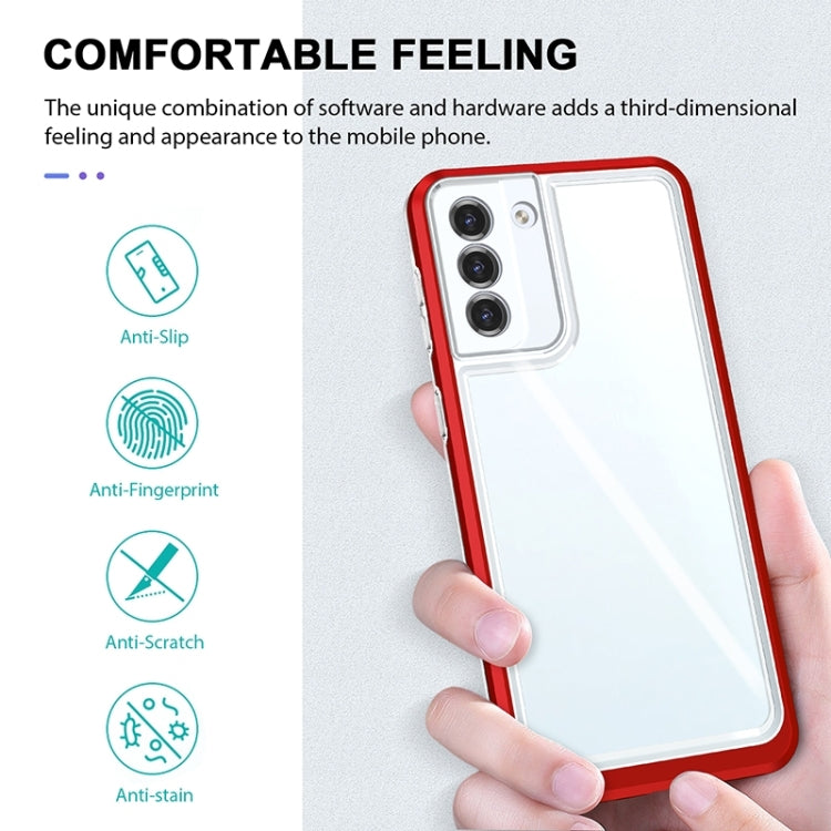For Samsung Galaxy S23 5G Bright Series Clear Acrylic + PC + TPU Phone Case