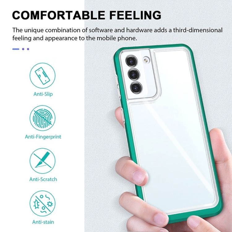 For Samsung Galaxy S23 5G Bright Series Clear Acrylic + PC + TPU Phone Case