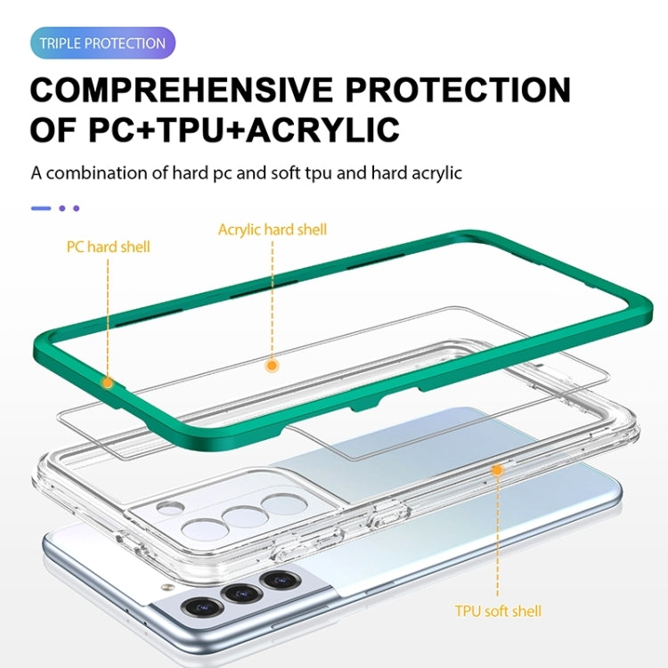 For Samsung Galaxy S23 5G Bright Series Clear Acrylic + PC + TPU Phone Case