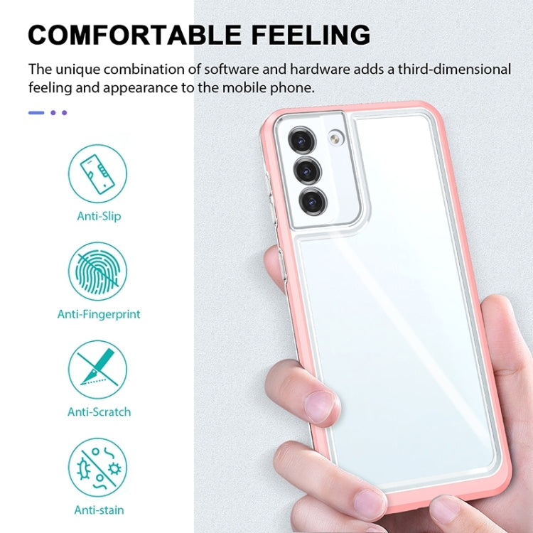 For Samsung Galaxy S23+ 5G Bright Series Clear Acrylic + PC + TPU Phone Case