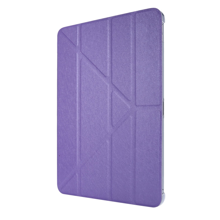 For iPad Pro 11 (2020) Silk Texture Horizontal Deformation Flip Leather Tablet Case with Three-folding Holder