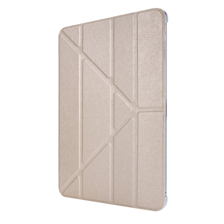 For iPad Pro 11 (2020) Silk Texture Horizontal Deformation Flip Leather Tablet Case with Three-folding Holder