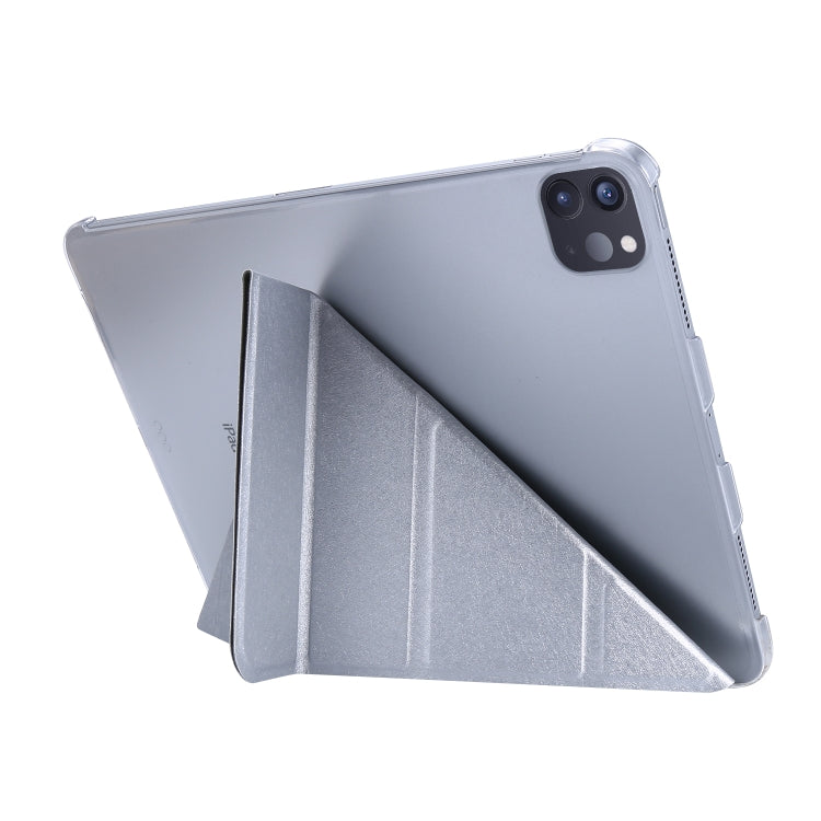 For iPad Pro 11 (2020) Silk Texture Horizontal Deformation Flip Leather Tablet Case with Three-folding Holder