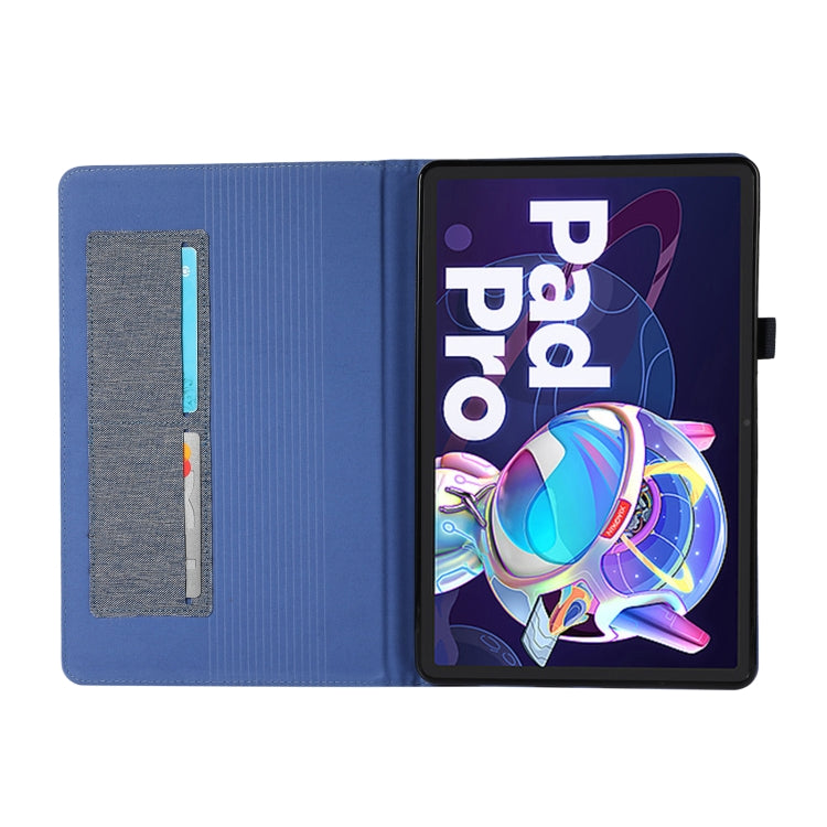 For Lenovo Tab P11 Pro Fabric Leather Tablet Case