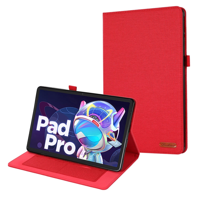 For Lenovo Tab P11 Pro Fabric Leather Tablet Case