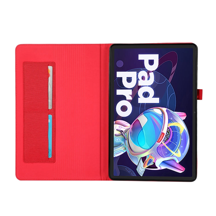 For Lenovo Tab P11 Pro Fabric Leather Tablet Case