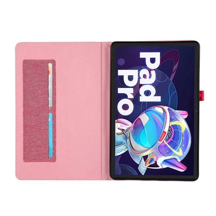 For Lenovo Tab P11 Pro Fabric Leather Tablet Case