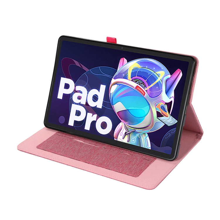 For Lenovo Tab P11 Pro Fabric Leather Tablet Case