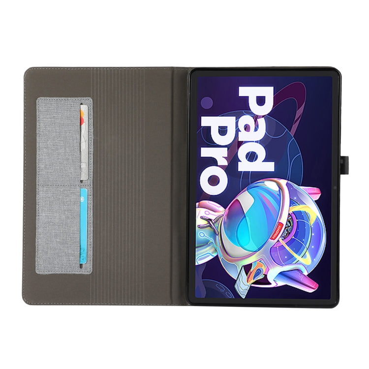 For Lenovo Tab P11 Pro Fabric Leather Tablet Case