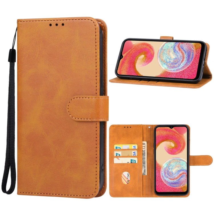 For Samsung Galaxy A04e Leather Phone Case