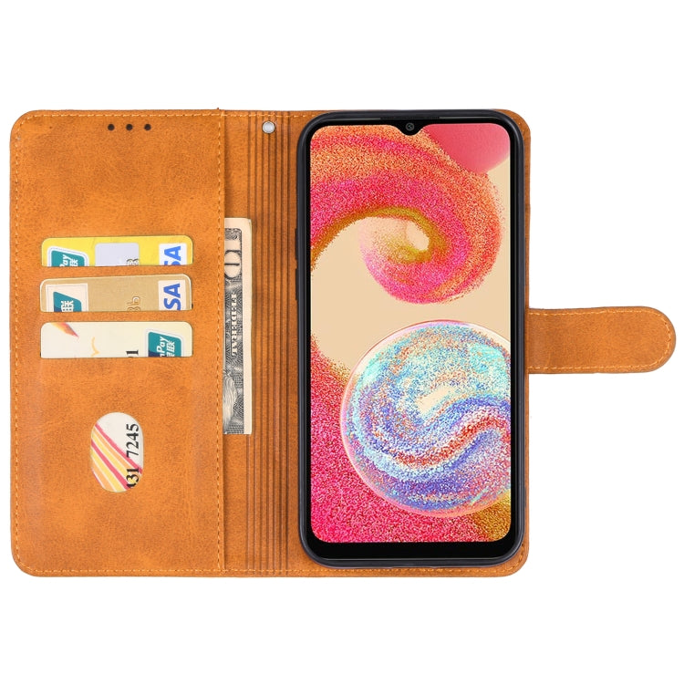 For Samsung Galaxy A04e Leather Phone Case