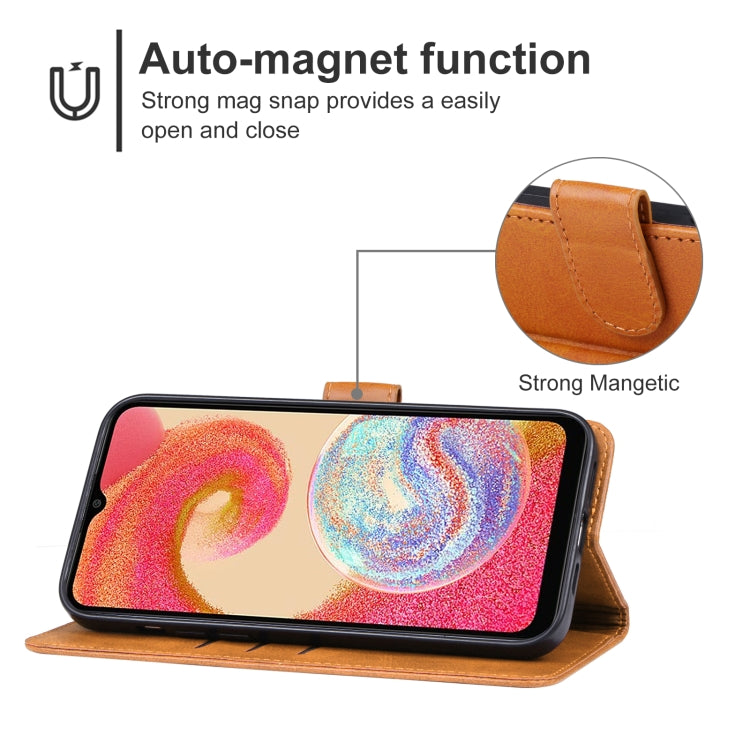 For Samsung Galaxy A04e Leather Phone Case