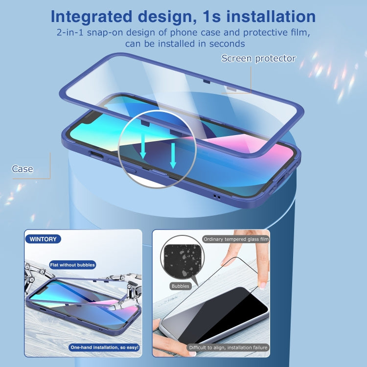 For iPhone 13 Wintory Integrated PC Transparent Phone Case