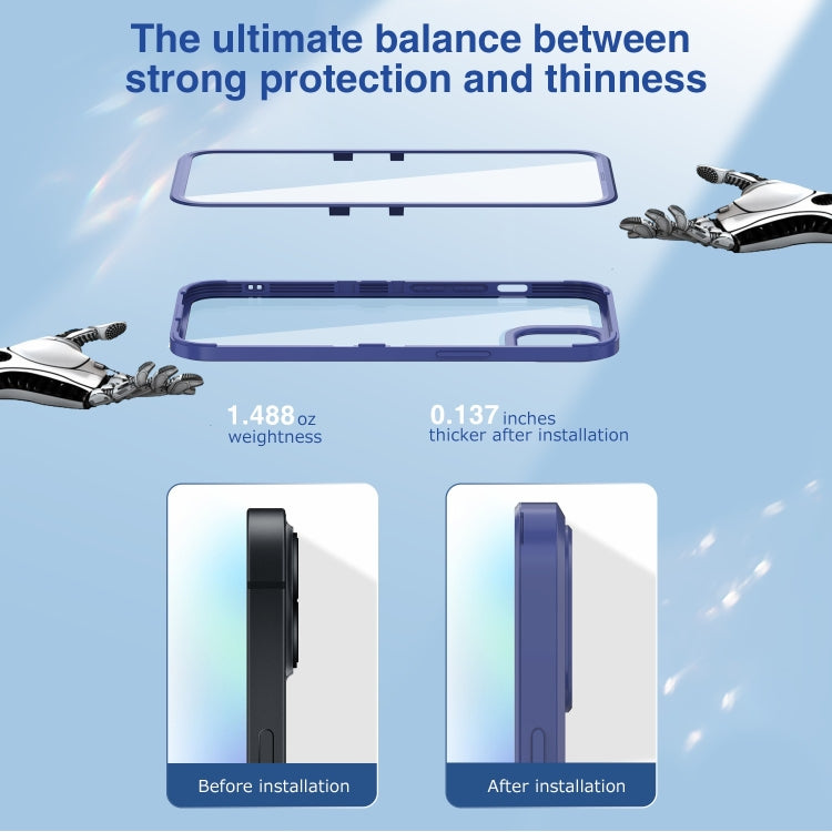For iPhone 13 Wintory Integrated PC Transparent Phone Case