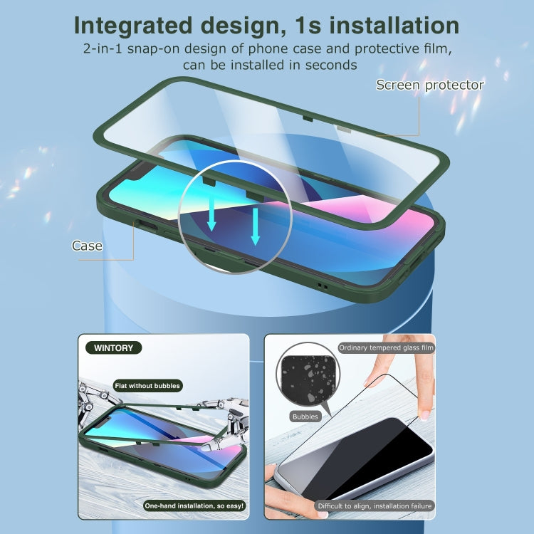For iPhone 13 Wintory Integrated PC Transparent Phone Case