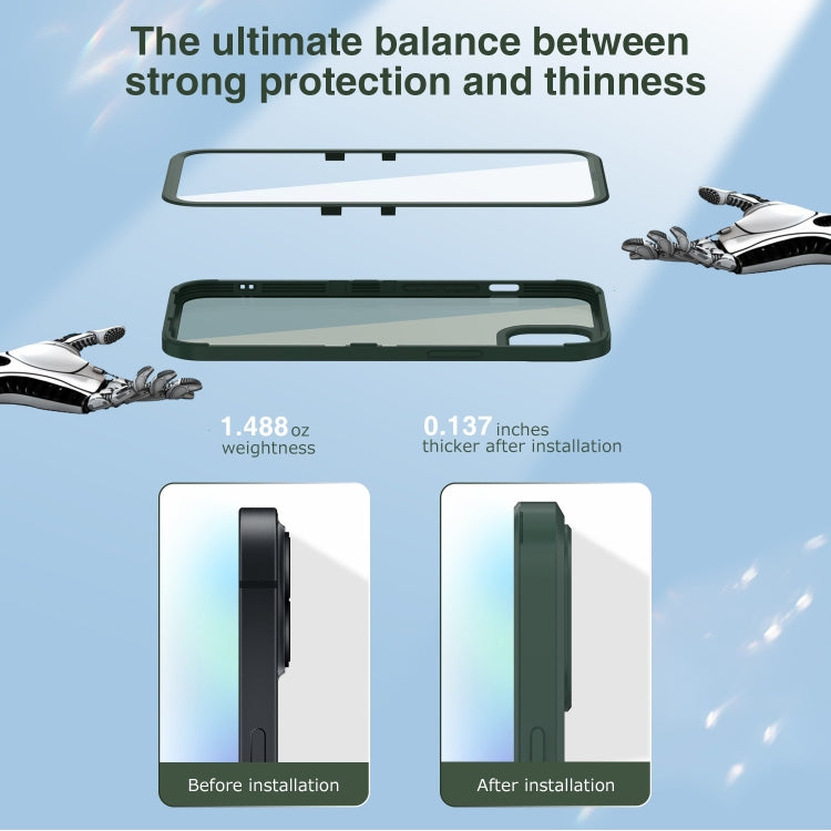 For iPhone 13 Wintory Integrated PC Transparent Phone Case